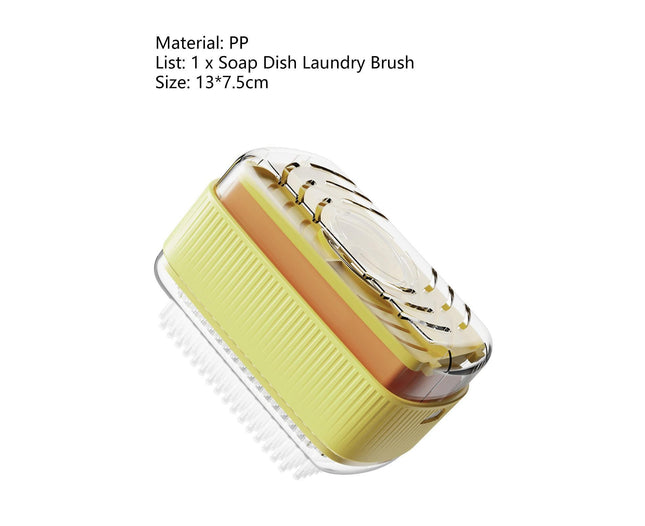 Foaming Soap Box with Brush Drain Holes Spring Design Non-slip Detachable 2 in 1 Plastic Soft Roller Soap – product detail