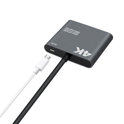 HDMI-compatible to USB High Clarity Board Game Record Live Streaming Broadcast Video Capture Card - Grey
