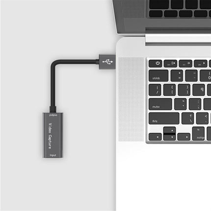 HDMI-compatible to USB Video Capture Card Game Camera Recorder Live Streaming Webcasting - Grey