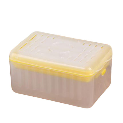 Soap Box with Bubbler Hands Free Transparent Detachable Easy to Clean Storage Plastic Roller Style Soap Holder Bathroom Accessories