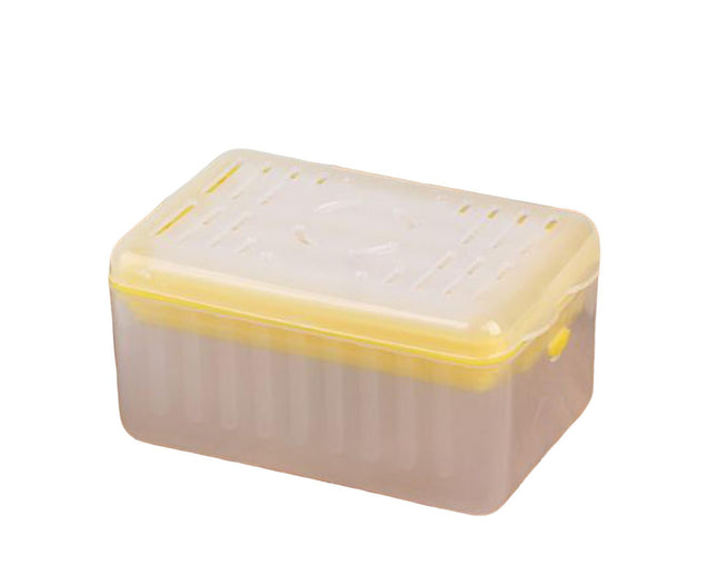 Soap Box with Bubbler Hands Free Transparent Detachable Easy to Clean Storage Plastic Roller Style Soap