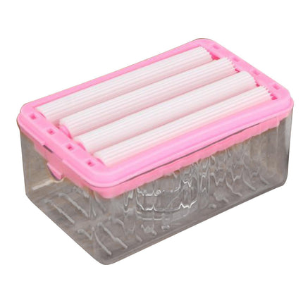 Soap Box with Bubbler Hands Free Transparent Detachable Easy to Clean Storage Plastic Roller Style Soap Holder Bathroom Accessories