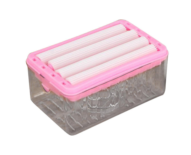 Soap Box with Bubbler Hands Free Transparent Detachable Easy to Clean Storage Plastic Roller Style Soap