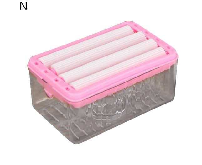 Soap Box with Bubbler Hands Free Transparent Detachable Easy to Clean Storage Plastic Roller Style Soap – product detail