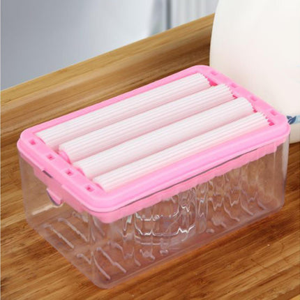Soap Box with Bubbler Hands Free Transparent Detachable Easy to Clean Storage Plastic Roller Style Soap Holder Bathroom Accessories