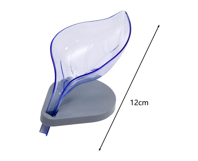 Soap Holder Drainage Design Leaf Shape Solid Color Punch-free Great Stickiness Storage Soaps – product detail