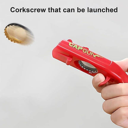 Beautiful Gift 2 Pack Beer Bottle Opener Cap Gun,Kitchen Gadgets Novelty Unique Gifts for Men