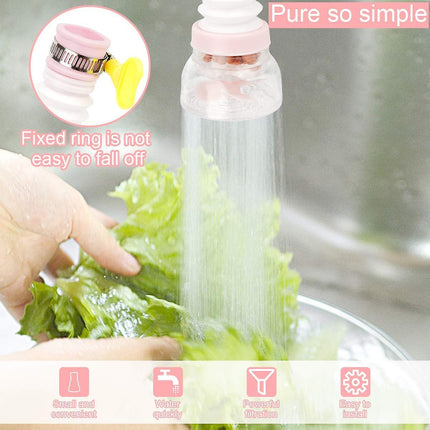 Kitchen Faucet, 3 Pcs Mini 360 Degree Rotating Faucet Water Filter 360 Kitchen Faucet Water Filter