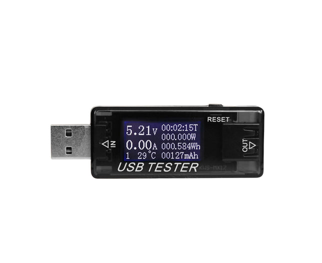 USB Tester Plug And Play Digital Display Timer Sensitive Touch 8 Functions Data Storage High Accuracy