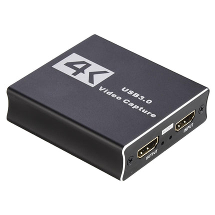 Video Capture Card 1080P High Speed 4K HDMI-compatible to USB3.0 Game Capture Device for Live Streaming - Black