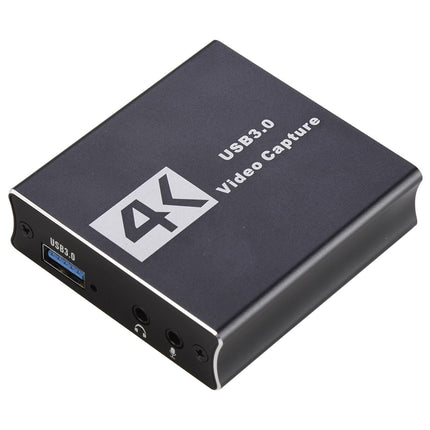 Video Capture Card 1080P High Speed 4K HDMI-compatible to USB3.0 Game Capture Device for Live Streaming - Black