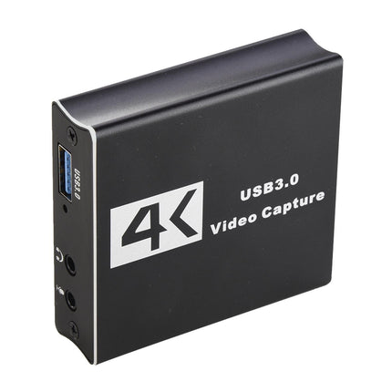 Video Capture Card 1080P High Speed 4K HDMI-compatible to USB3.0 Game Capture Device for Live Streaming - Black