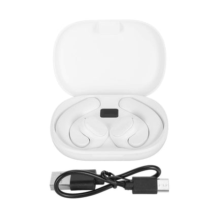 Language Translator Earbuds Multifunction Noise Reduction 144 Kinds Languages Real Time Translation Headphone White