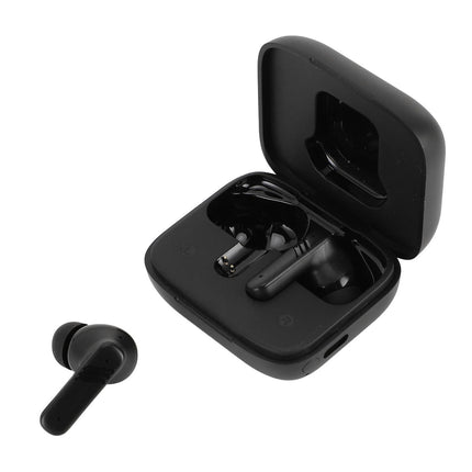 Language Translator Earbuds IPX5 Water Proof Noise Cancellation Multifunctional Device Earphone Black