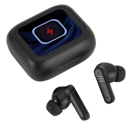 Language Translator Earbuds IPX5 Water Proof Noise Cancellation Multifunctional Device Earphone Black