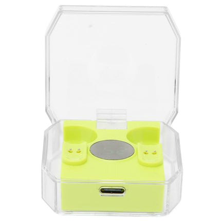 Smart Voice Translator Earbuds Support 144 Languages Online Translation Power Display Translating Headset for Traveling Green