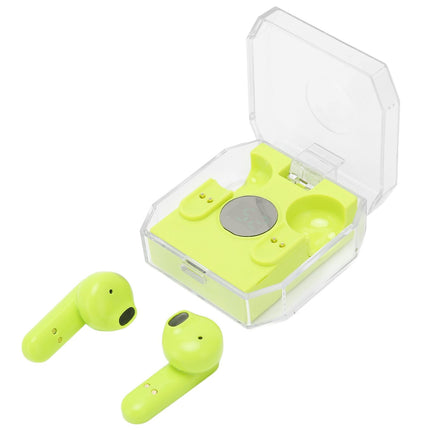 Smart Voice Translator Earbuds Support 144 Languages Online Translation Power Display Translating Headset for Traveling Green