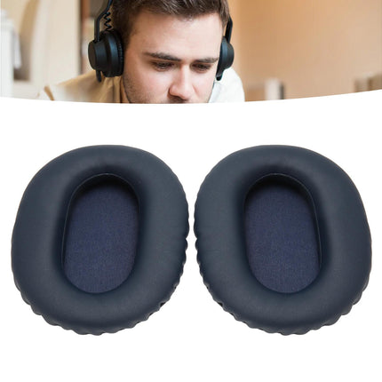 2pcs Ear Cushions Replacement Soft Protein Leather Noise Isolation Foam Thickened Pads for WH CH710N CH720N XB900N Blue