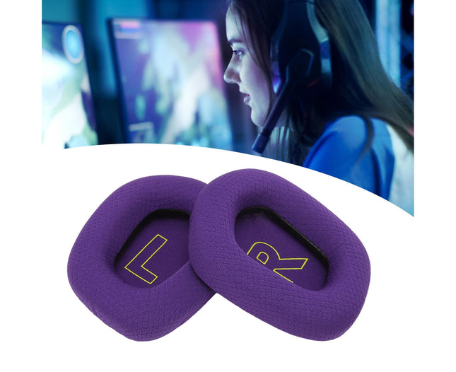 Earpads Cushions Breathable Comfortable Elastic Replacement Ear Pads for Logitech G733 Headphones Purple – product detail