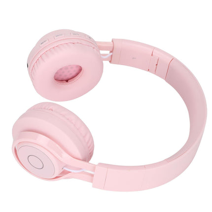 babies Bluetooth Headphones Foldable Ajustable RGB Colorful Light Headset with Mic for babies Study BT06C