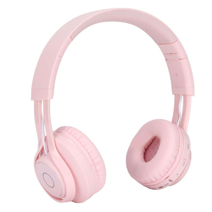 babies Bluetooth Headphones Foldable Ajustable RGB Colorful Light Headset with Mic for babies Study BT06C