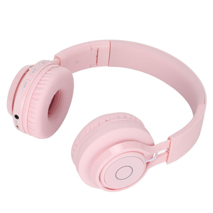 babies Bluetooth Headphones Foldable Ajustable RGB Colorful Light Headset with Mic for babies Study BT06C