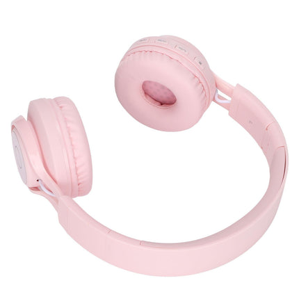 babies Bluetooth Headphones Foldable Ajustable RGB Colorful Light Headset with Mic for babies Study BT06C