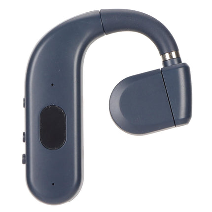 Bluetooth Headset BT 5.3 Noise Cancelling HD Calls Long Battery Life Single Ear Earpiece for Business Sports Game Blue