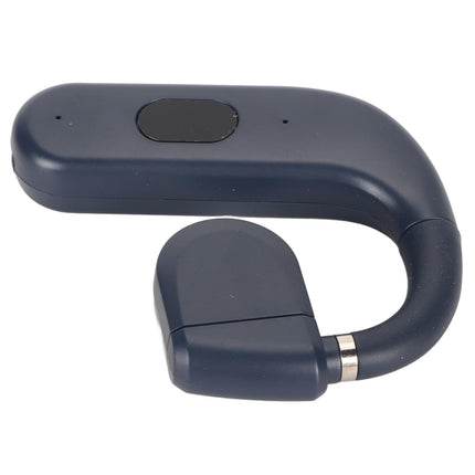Bluetooth Headset BT 5.3 Noise Cancelling HD Calls Long Battery Life Single Ear Earpiece for Business Sports Game Blue