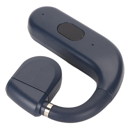 Bluetooth Headset BT 5.3 Noise Cancelling HD Calls Long Battery Life Single Ear Earpiece for Business Sports Game Blue