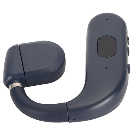 Bluetooth Headset BT 5.3 Noise Cancelling HD Calls Long Battery Life Single Ear Earpiece for Business Sports Game Blue