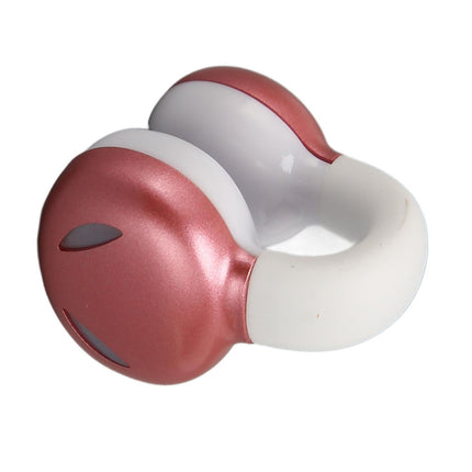 Bluetooth Clip On Earphones HiFi Stereo Noise Cancelling Waterproof Clip On Open Ear Headphones for Sports Music Calling Pink