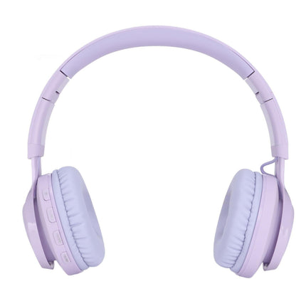 babies Bluetooth Headphones Foldable Ajustable RGB Colorful Light Headset with Mic for babies Study BT06C