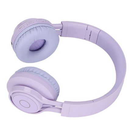 babies Bluetooth Headphones Foldable Ajustable RGB Colorful Light Headset with Mic for babies Study BT06C