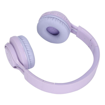 babies Bluetooth Headphones Foldable Ajustable RGB Colorful Light Headset with Mic for babies Study BT06C