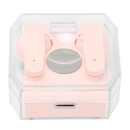 Smart Voice Translator Earbuds Support 144 Languages Online Translation Power Display Translating Headset for Traveling Pink