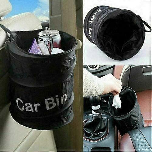 Black Portable Collapsible Car Bin Trash Can Bin Car Bin Car Accessories Rubbish Bin Car Gadgets Storage – product detail