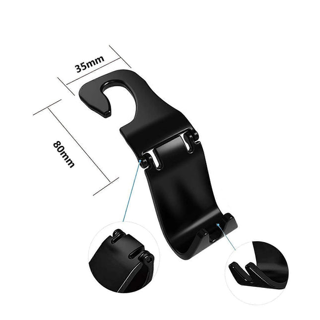 Car Accessories Car Storage Hooks Back Seat Auto Hooks Headrest Hanger Universal Car Bag Handbag Organizer – product detail