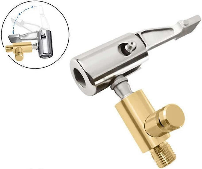Car Tire Valve Adapter iSpchen Portable Car Tire Inflator Mouthpiece Threaded Mouth Adapter Car Air Pump