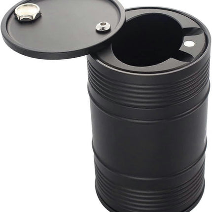 Interior accessories PRECISION WORK Car Ashtray Fit For Car Oil Barrel Metal Ash Tray In Car Ashtrays Cup Holder Fit For Auto Accessories Interior Dec