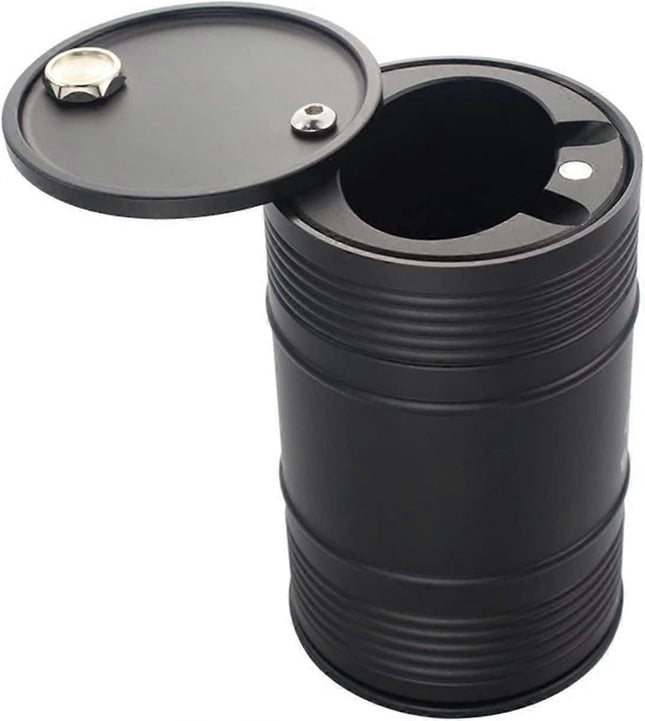 Interior accessories PRECISION WORK Car Ashtray Fit For Car Oil Barrel Metal Ash Tray In Car Ashtrays Cup