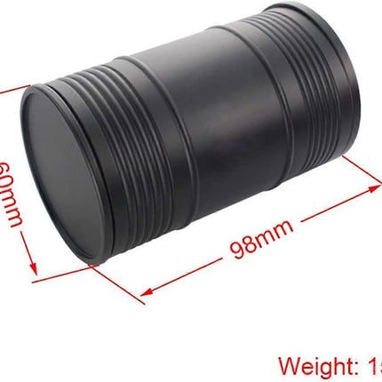 Interior accessories PRECISION WORK Car Ashtray Fit For Car Oil Barrel Metal Ash Tray In Car Ashtrays Cup Holder Fit For Auto Accessories Interior Dec