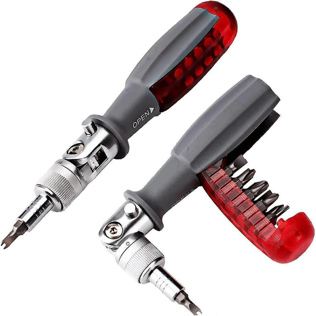 Ratchet Screwdriver with gripic Multi Bit 10 in 1 Small Pocket Mini Screwdriver Suitable for Home and