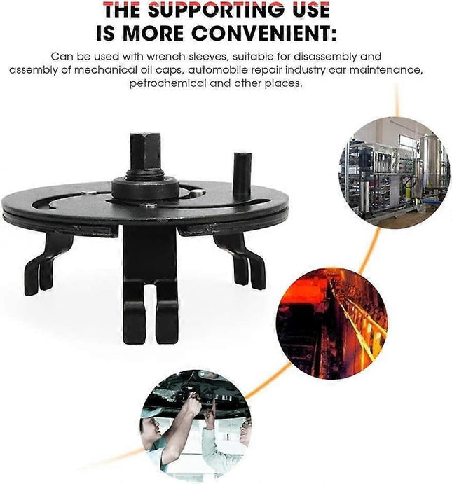 Car Accessory 100-170mm Adjustable 3 Jaw Fuel Tank Lid Wrench Tank Cover Oil Pump Cap Removal Wrench Tool – product detail