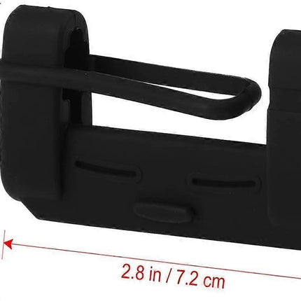 Vehicle chair Belt Buckle Silicone Case Clip Case security Belt Accessory (Black)