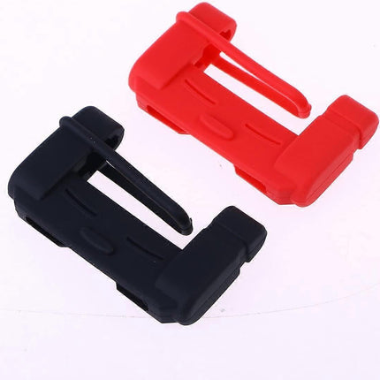 Vehicle chair Belt Buckle Silicone Case Clip Case security Belt Accessory (Black)