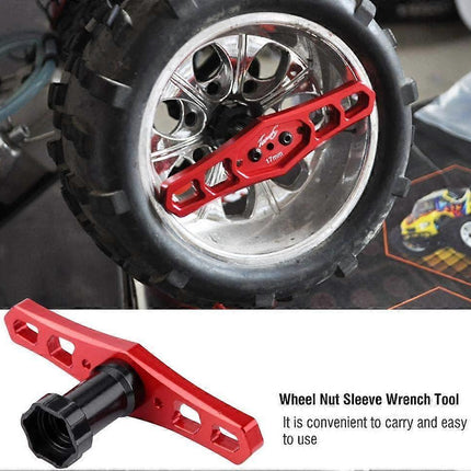 Socket Wrench with 17mm Metal Wheel Nut for RC Car