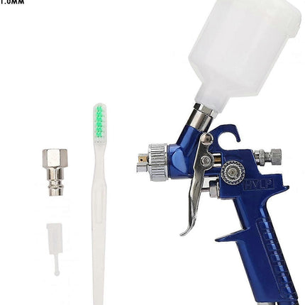 Multi-purpose Airbrush Set Car Spray Gun Oil Painting Pneumatic Gravity Airbrush European Type Connector(1.0mm)