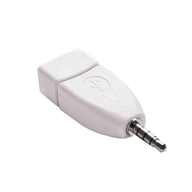 Converter Adapter USB 2.0 Female to 3.5mm Male AUX Audio Durable Car Plug Jack V1263-JX-2864