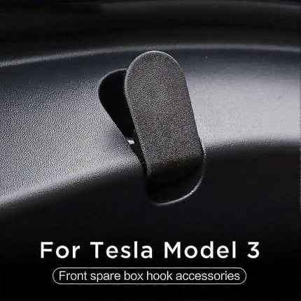2 Pack Front Trunk Hook For Tesla Model 3 Black Wear-resistant Abs Car
